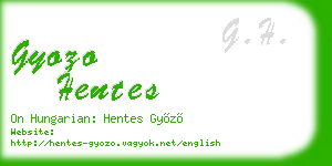 gyozo hentes business card